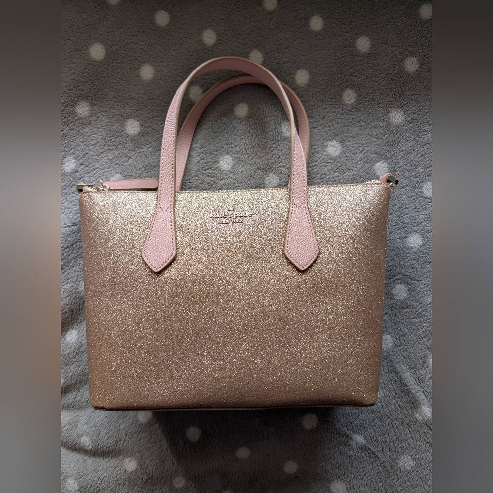 Kate Spade Rose Gold Glitter bag